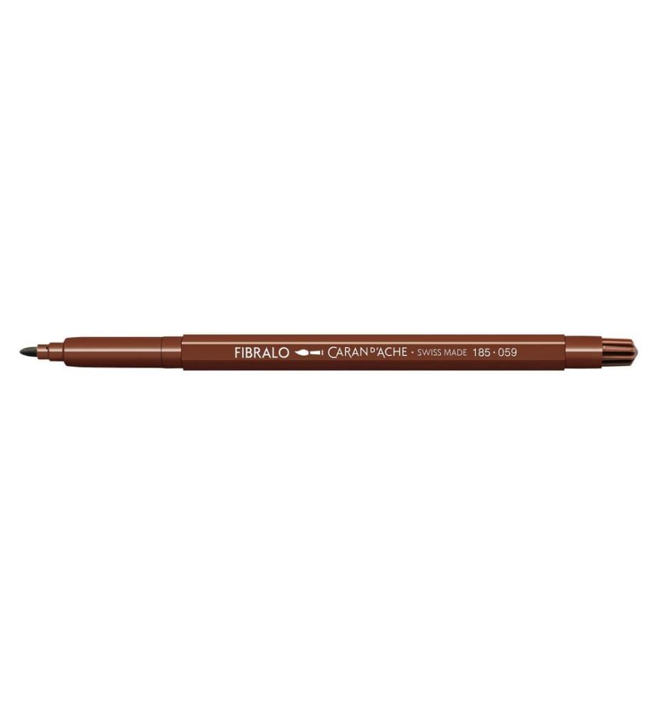 CARAN D'ACHE - Crayon feutre Fibralo 1 pièce, brun