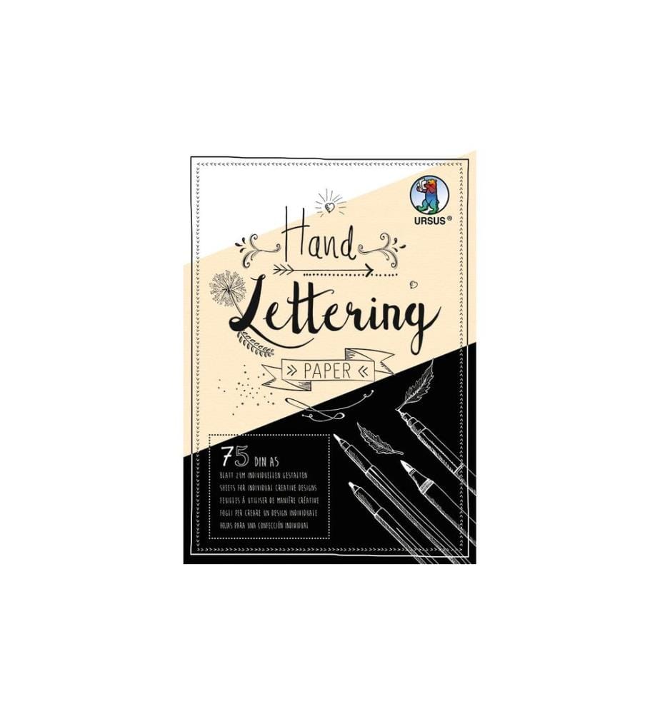 URSUS - Zeichenblock Handlettering A5, 210 g/m², 75 Blatt
