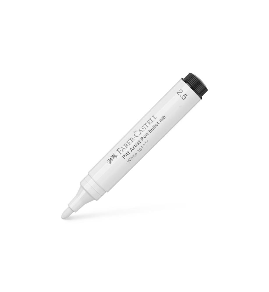 Faber-Castell Tuschestift Pitt Artist Pen Rundspitze Weiss