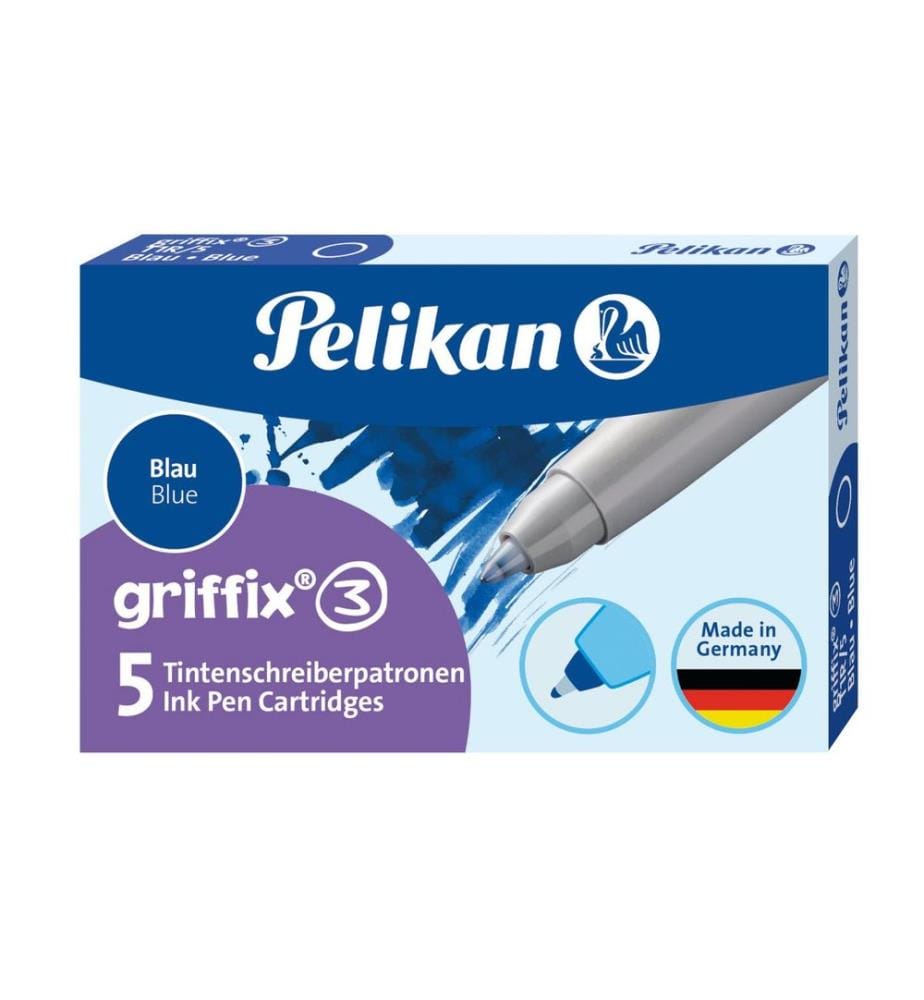 PELIKAN - Cartouche d'encre Griffix Bleu roi, 5 pcs