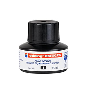 EDDING - Tintenpatrone Nachfülltinte RMTK25 25 ml, Schwarz