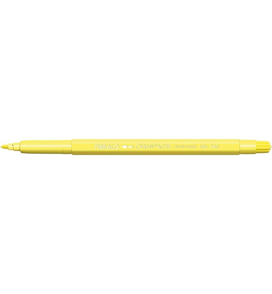 CARAN D'ACHE - Crayon feutre Fibralo 1 pièce, jaune citron