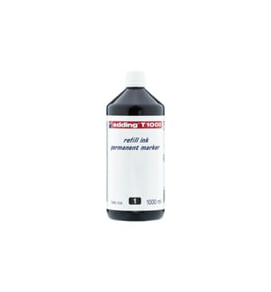 EDDING - Tusche T-25 / T-100 / T-1000 1000 ml, Schwarz