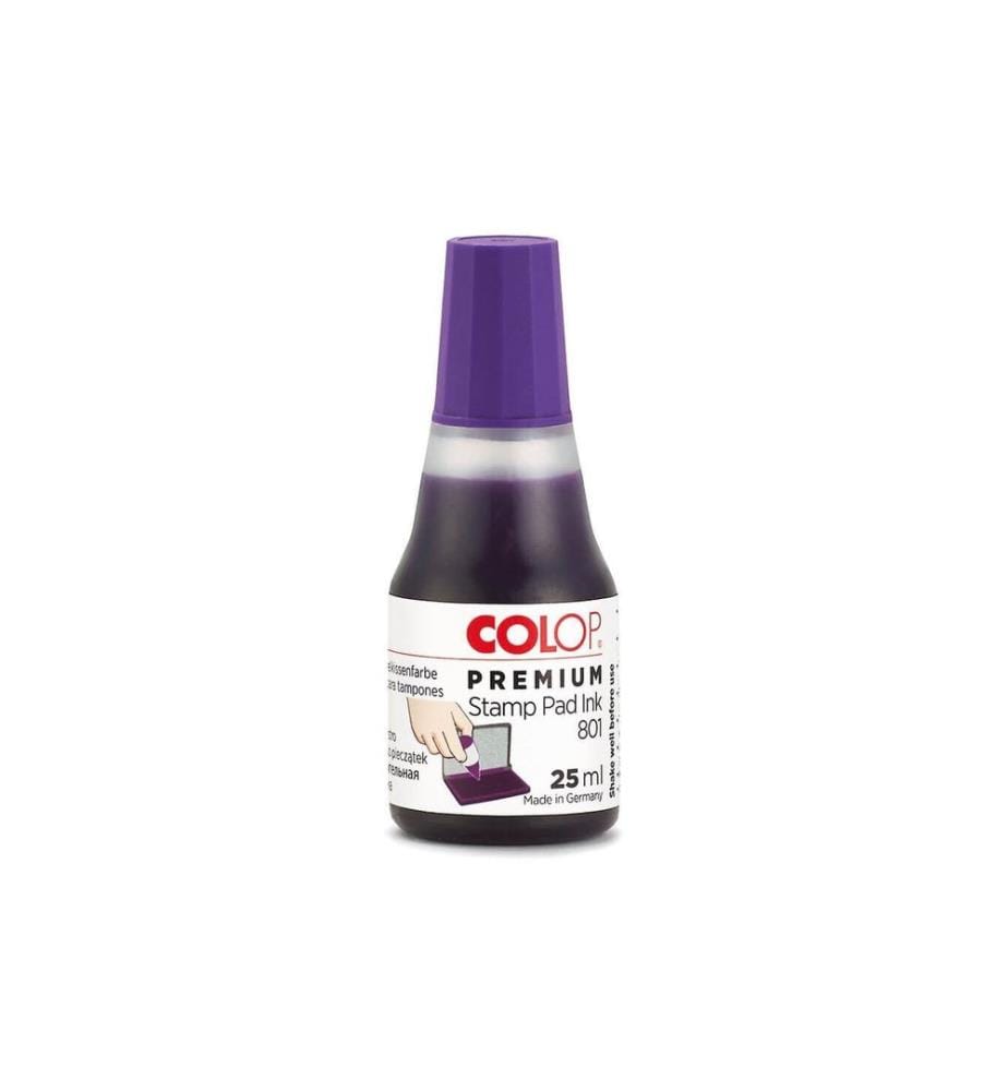 Colop - Encre pour tampon 801, 25 ml, Violet