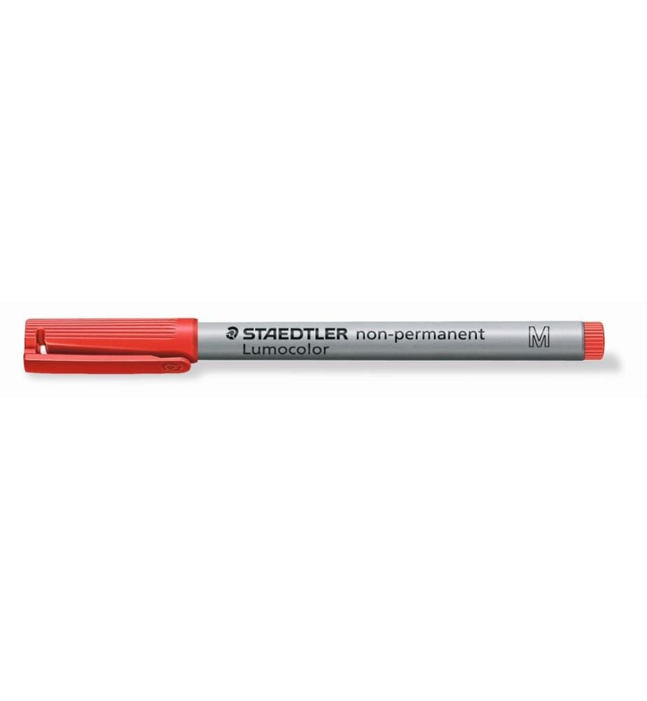 STAEDTLER - Folienstift Lumocolor 315 M Rot, wasserlöslich, 10 Stück