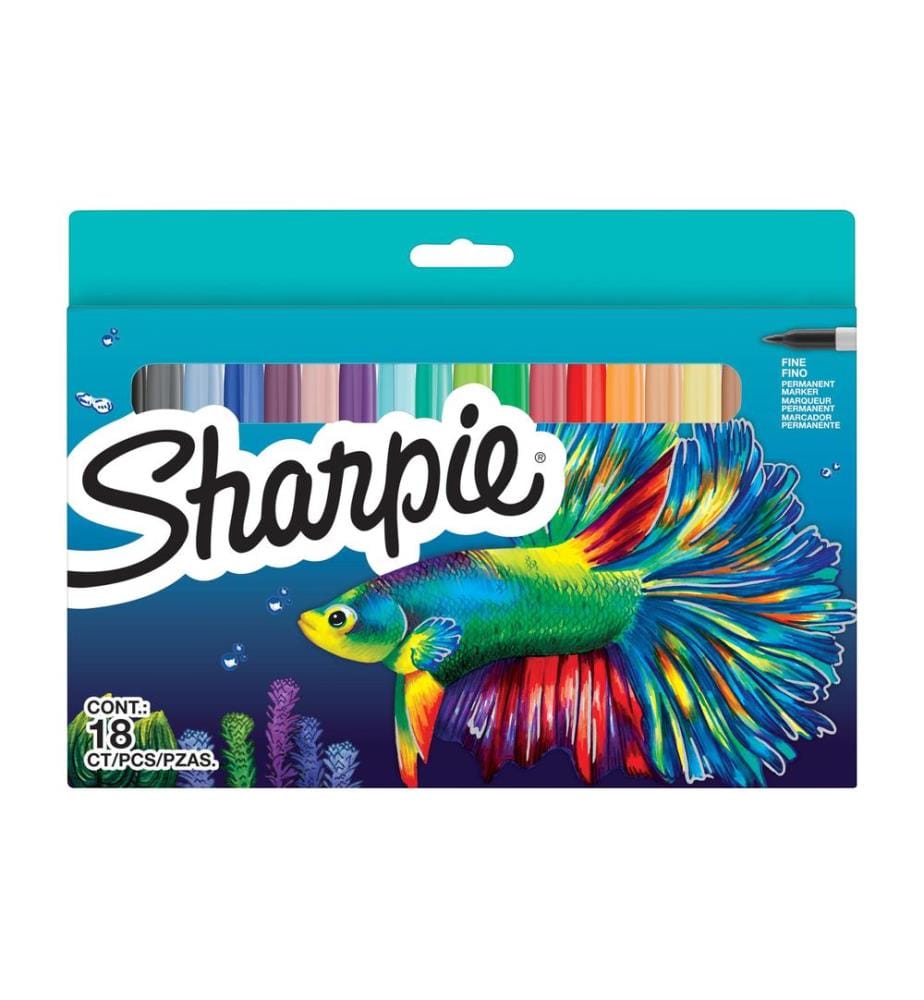 SHARPIE - Fasermaler Back To School Permanent, 18er Pack