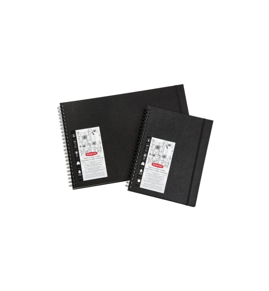 DERWENT - Sketch & Store Hardcover Skizzenbuch, DIN-A4, 56 Blatt