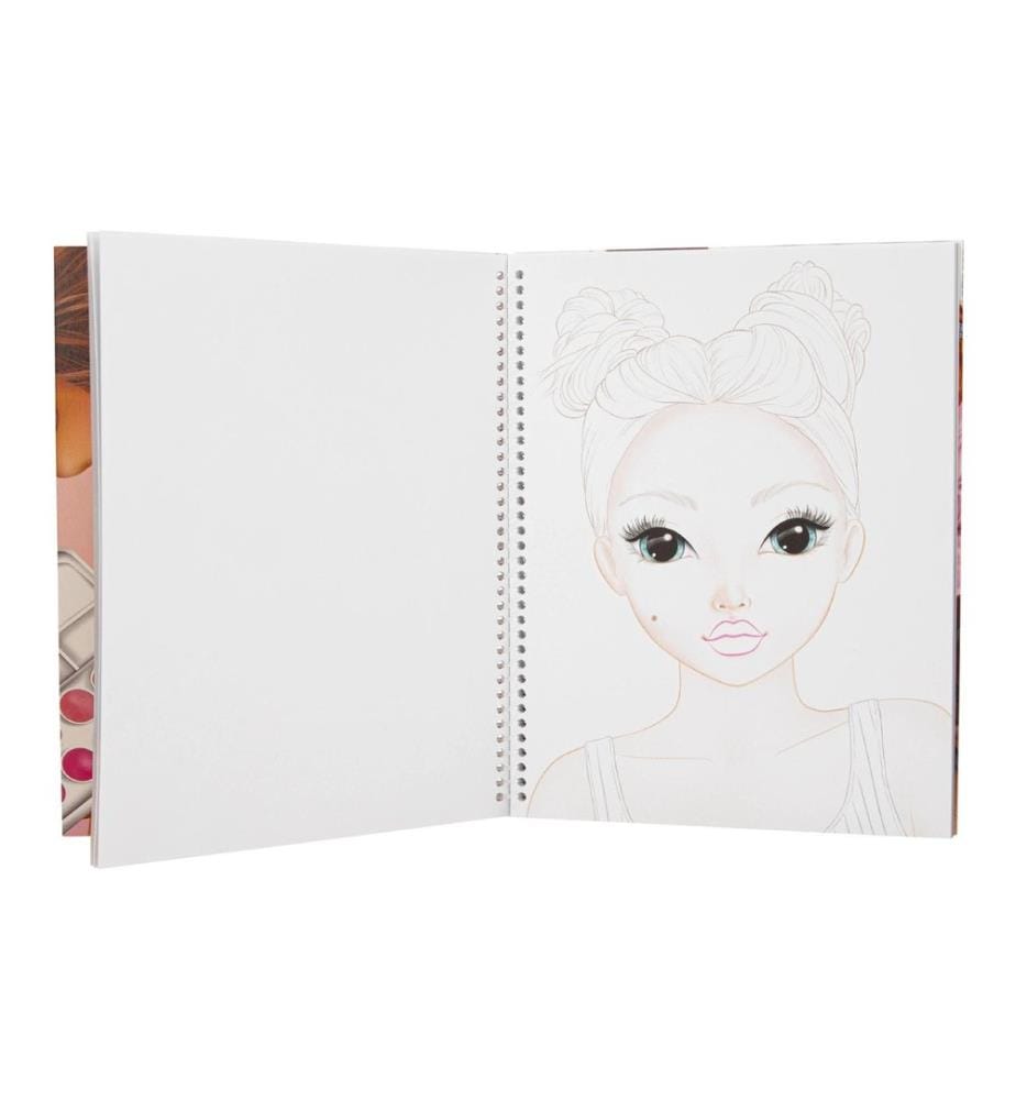 Topmodel - Malbuch Make up Top Model 60 Seiten