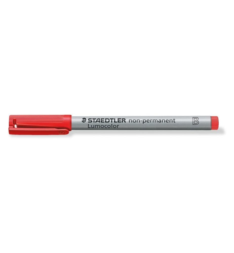 STAEDTLER - Stylo à feuilles Lumocolor 312 Rouge, soluble dans l'eau, 10 pièces