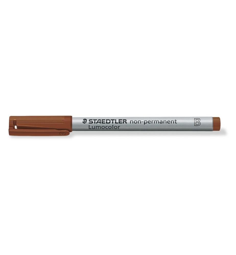 STAEDTLER - Stylo à feuilles Lumocolor 312 Marron, soluble dans l'eau, 10 pièces