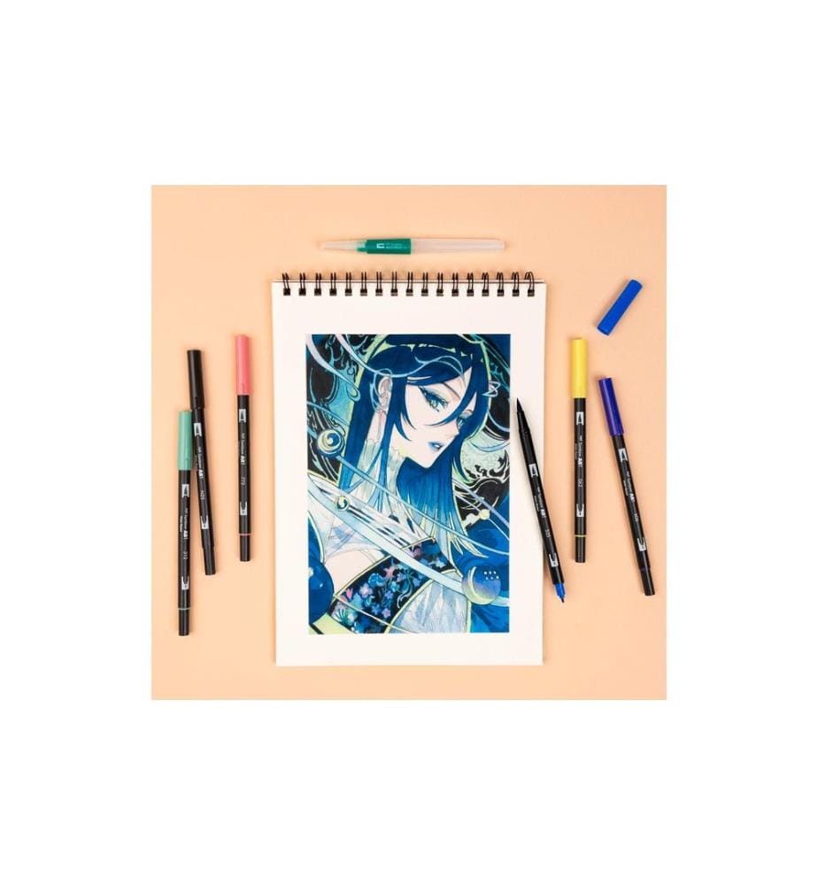 TOMBOW - Brushpen Manga Flower 6 pièces