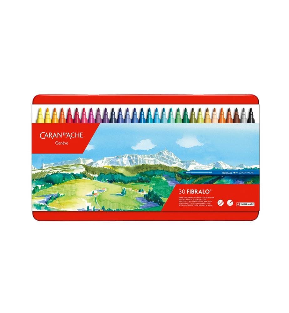 CARAN D'ACHE - Crayon feutre Fibralo 30 pièces