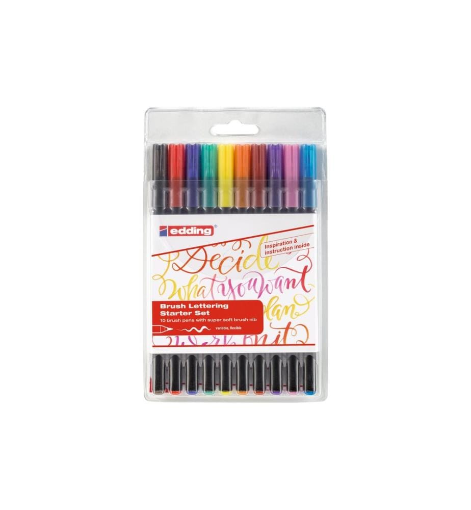 EDDING - Brushpen, Zendoodle 10 pièces