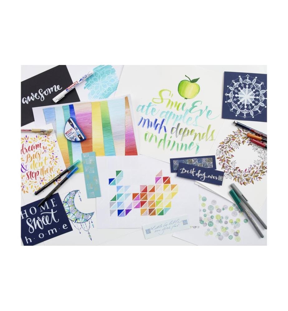 EDDING - Feutres de coloriage Colour happy box 69 pièces