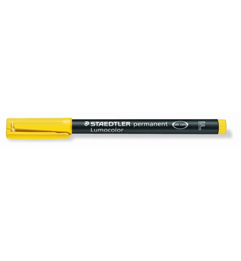 STAEDTLER - Stylo à feuilles Lumocolor 318 F Jaune, permanent