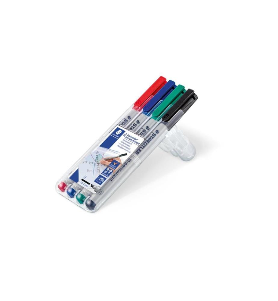 STAEDTLER - Folienstift Lumocolor 312 4er-Set, wasserlöslich