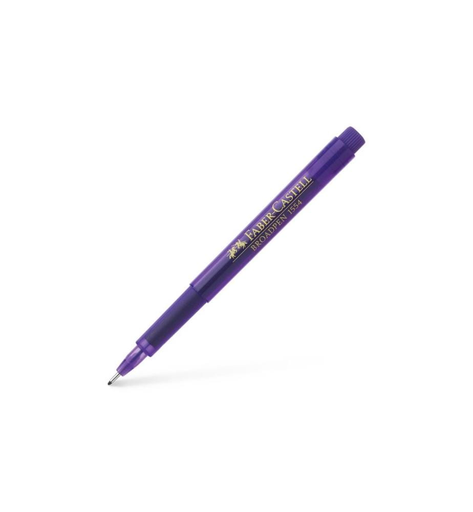 Faber-Castell Fineliner Broadpen 1554 0.8 mm, Violet