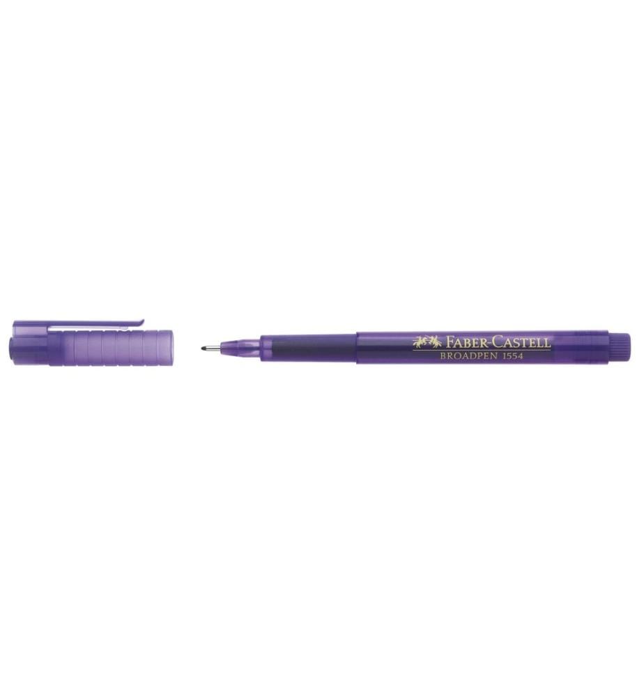 Faber-Castell Fineliner Broadpen 1554 0.8 mm, Violet