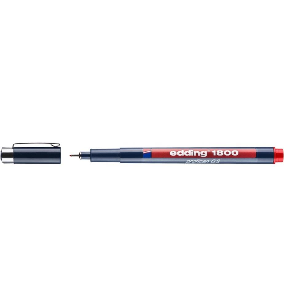 EDDING - Profipen 1800 0.35 mm, Rouge
