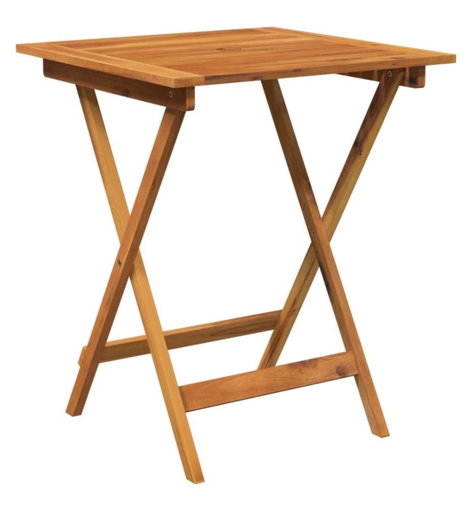 Ensemble à manger de jardin pliable 3 pcs Bois d'acacia solide