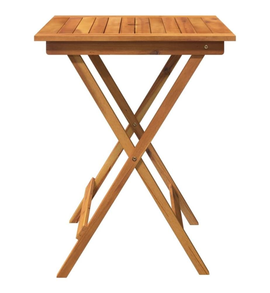 Ensemble à manger de jardin pliable 3 pcs Bois d'acacia solide