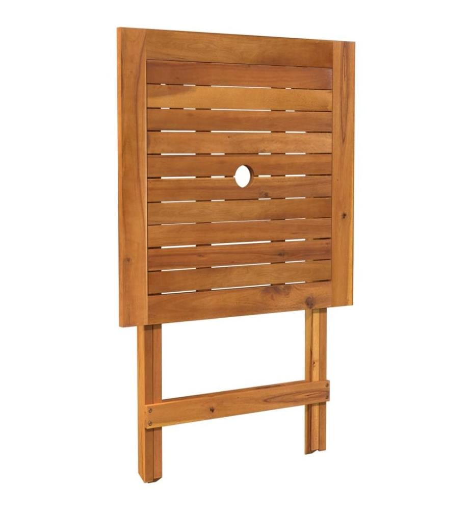 Ensemble à manger de jardin pliable 3 pcs Bois d'acacia solide
