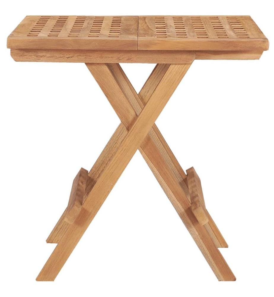 Klappbarer Gartentisch 50x50x50 cm Teak Massivholz