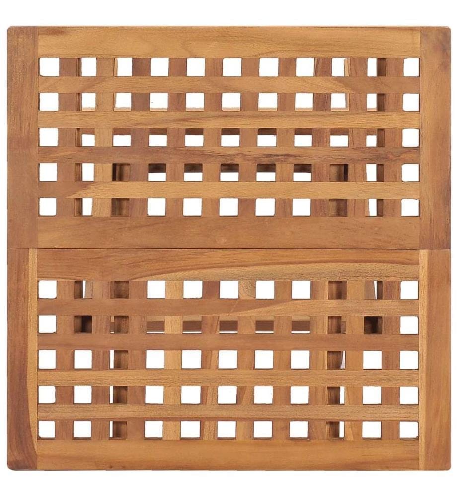Klappbarer Gartentisch 50x50x50 cm Teak Massivholz