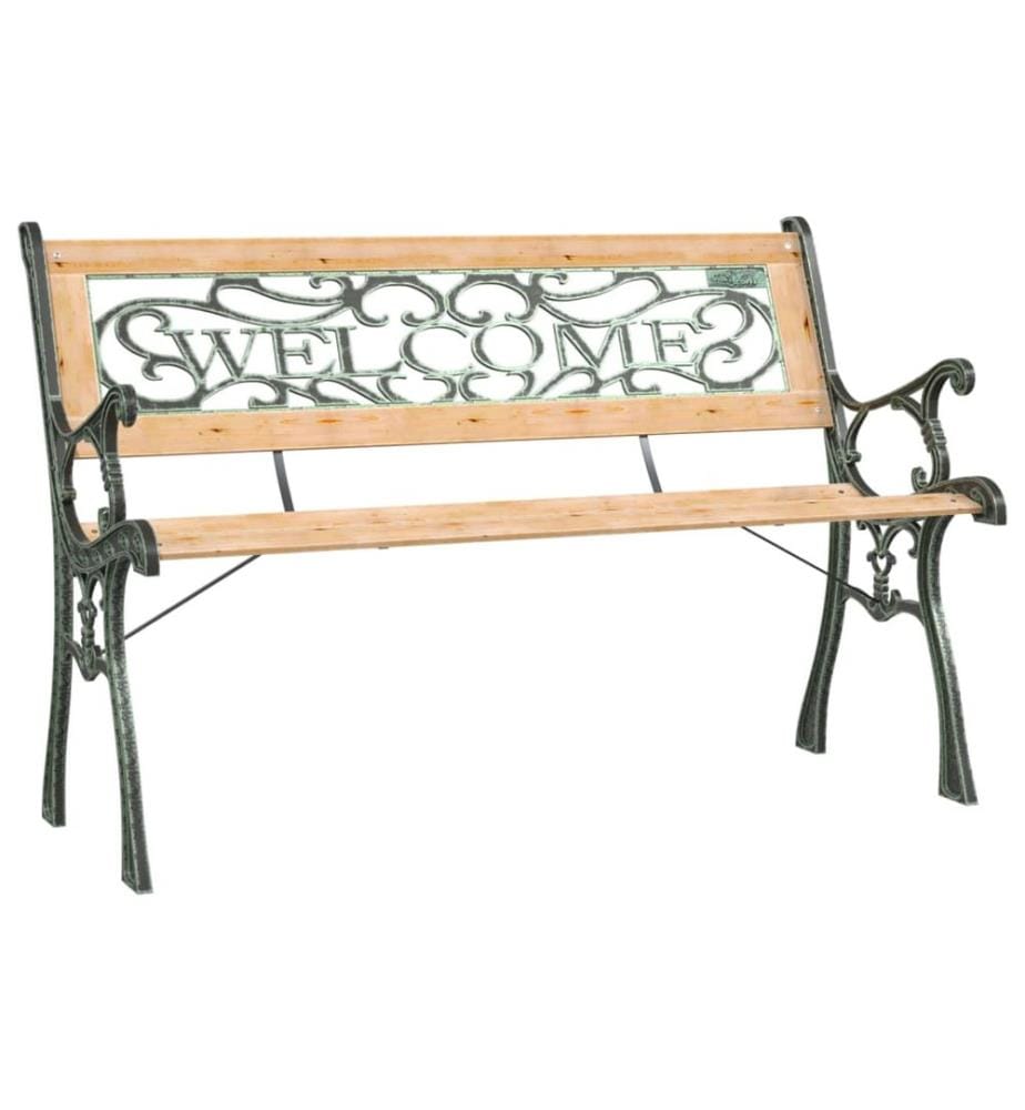 Gartenbank 122 cm Massivholz Tanne