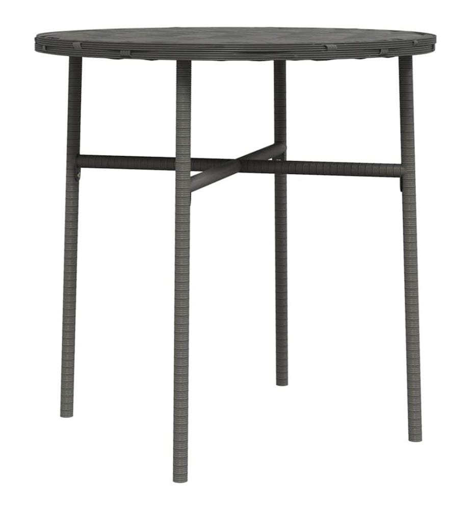 Table à thé Gris 45 cm Résine tressée