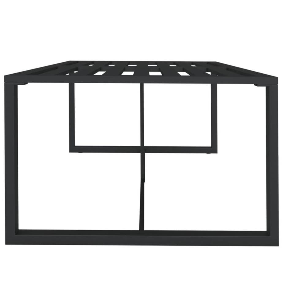 Garten-Esstisch Anthrazit 120x60x66 cm Aluminium