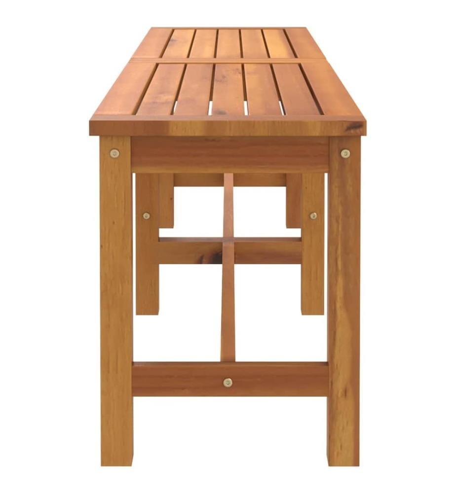 Gartenbank 150x35x45 cm Massivholz Akazie