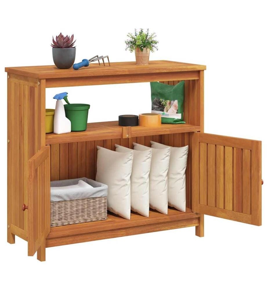 Garten-Konsolentisch 80x35x75 cm Massivholz Akazie