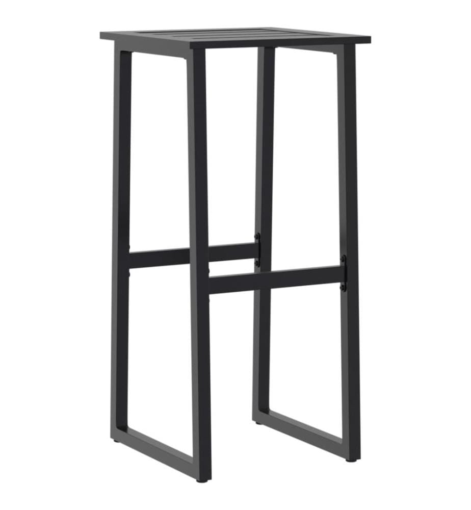 5-tlg. Gartenbar-Set Schwarz Pulverbeschichteter Stahl