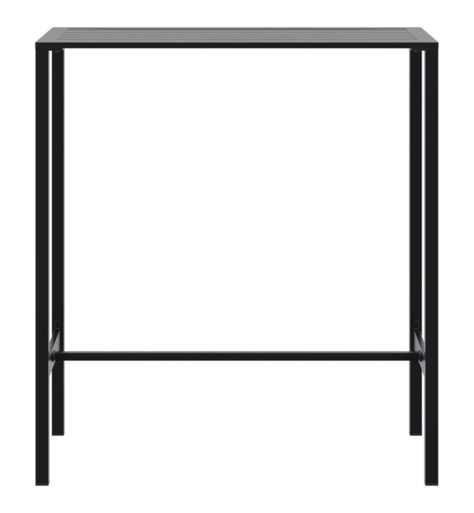 5-tlg. Gartenbar-Set Schwarz Pulverbeschichteter Stahl