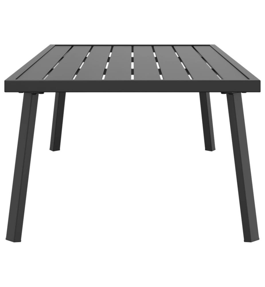 Garten Couchtisch Anthrazit 110x55x35cm Stahl