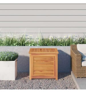Gartenbox mit Beutel 60x50x58 cm Massivholz Teak