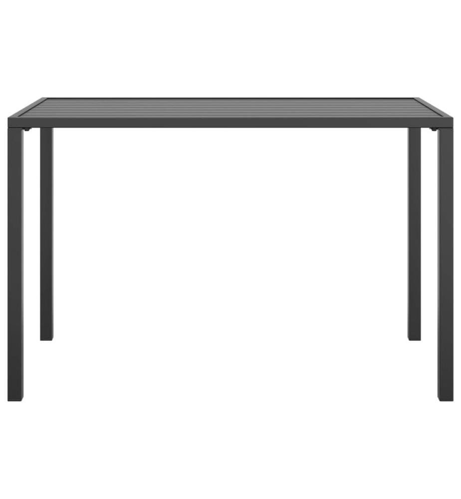 Garten-Esstisch Anthrazit 110x54x70 cm Stahl