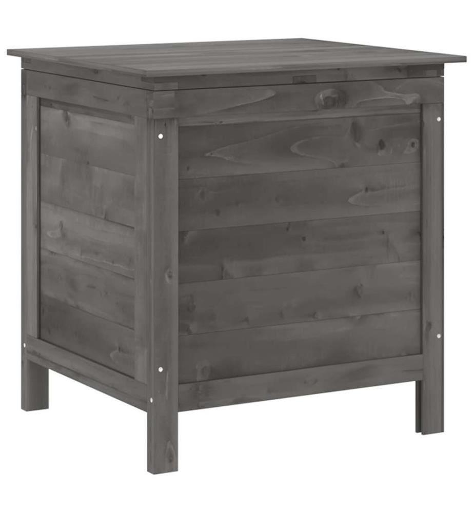 Gartentruhe Anthrazit 50x49x56,5 cm Massivholz Tanne