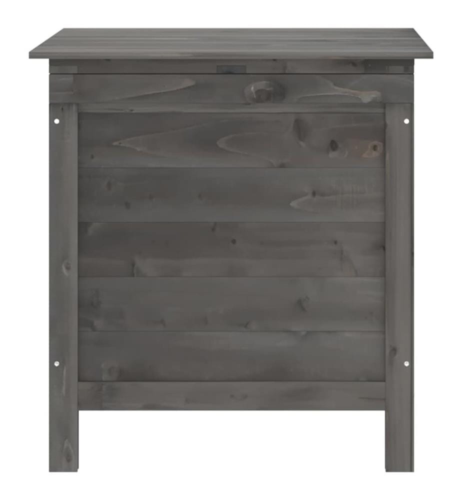 Gartentruhe Anthrazit 50x49x56,5 cm Massivholz Tanne