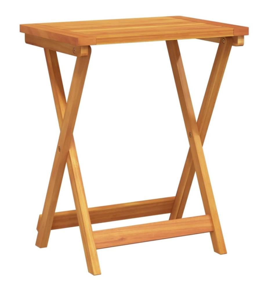 Gartentisch Klappbar 50x36x60 cm Massivholz Akazie