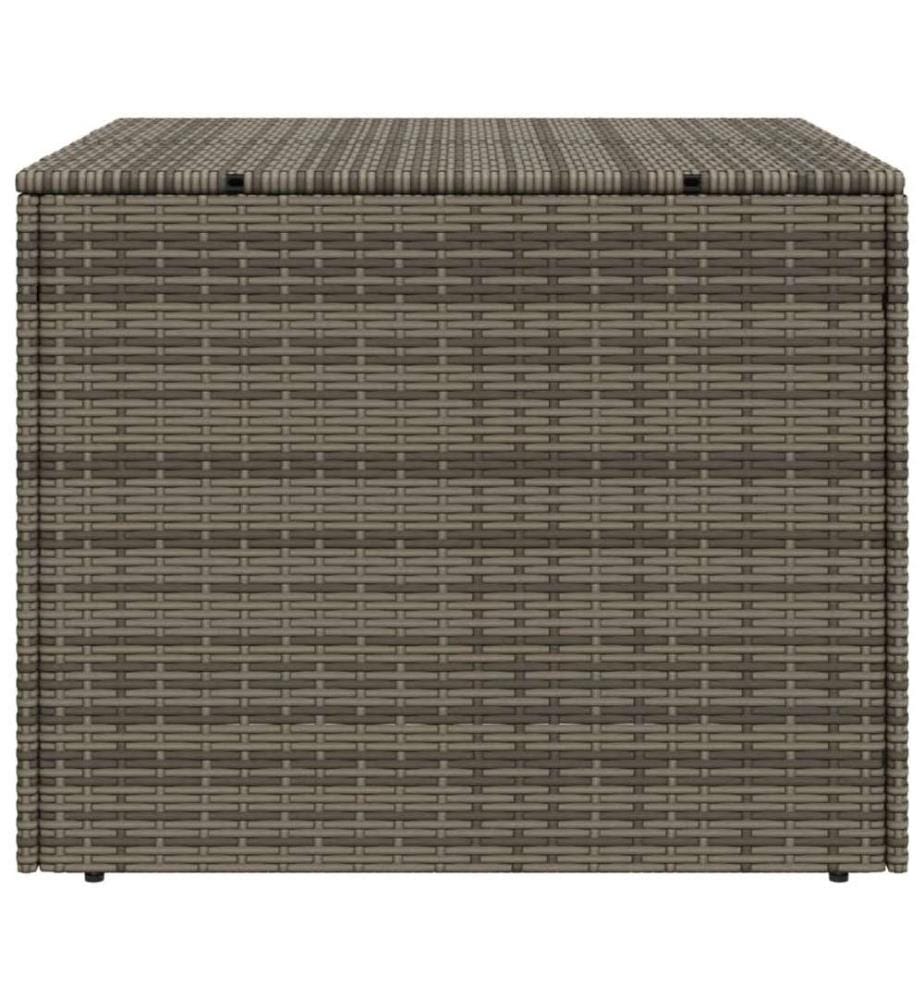 Gartentruhe Grau 291L Poly Rattan