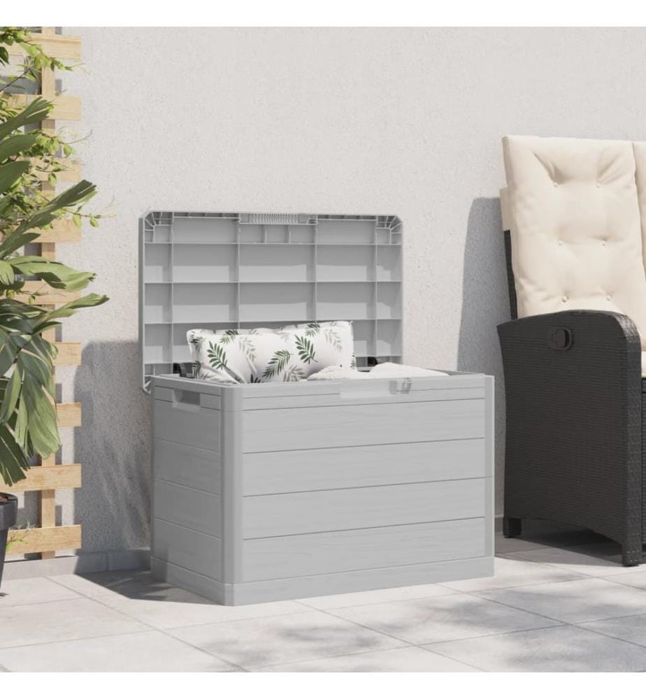 Outdoor-Kissenbox Grau 77,5x44,5x53 cm Polypropylen