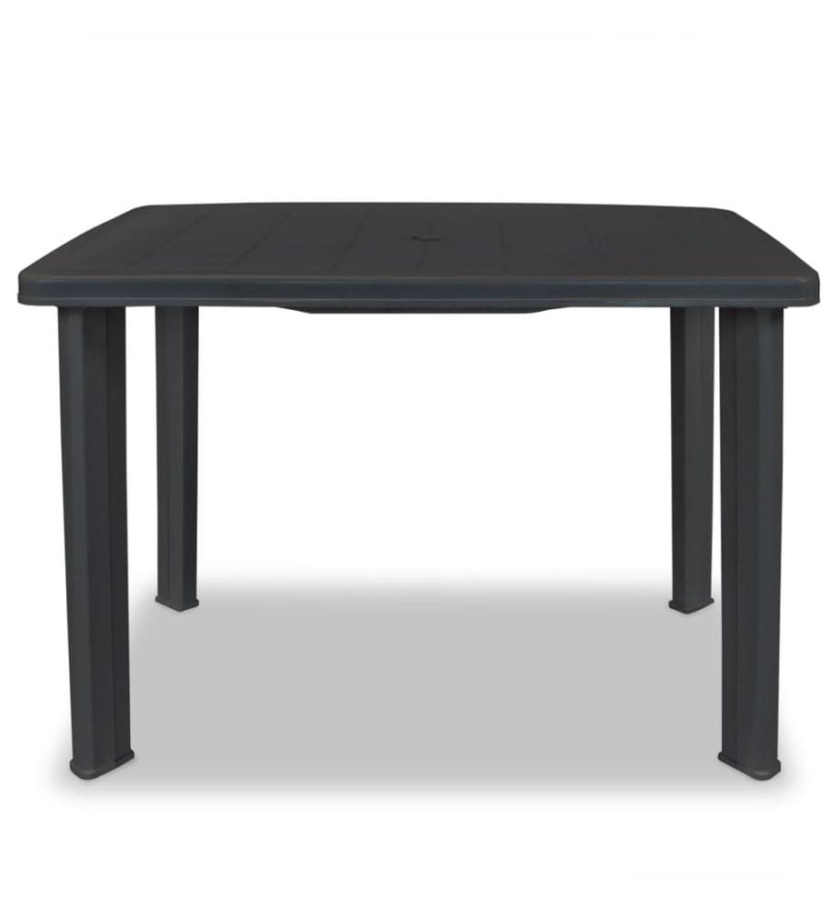 Gartentisch Anthrazit 101x68x72 cm Kunststoff