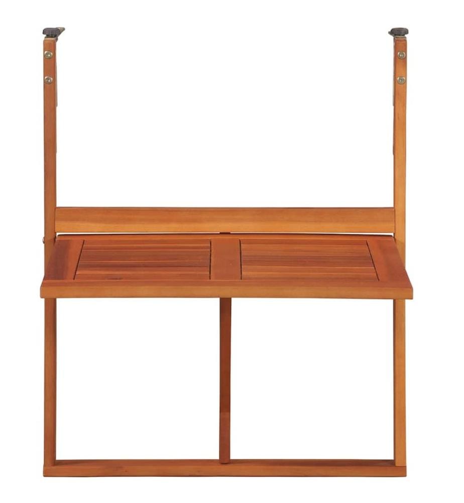 Balkon-Hängetisch 64,5x44x80 cm Massivholz Akazie