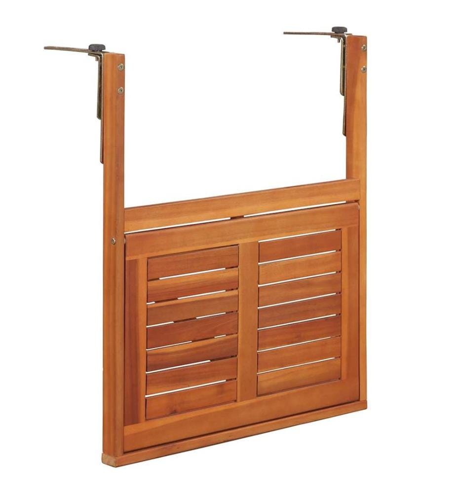 Balkon-Hängetisch 64,5x44x80 cm Massivholz Akazie