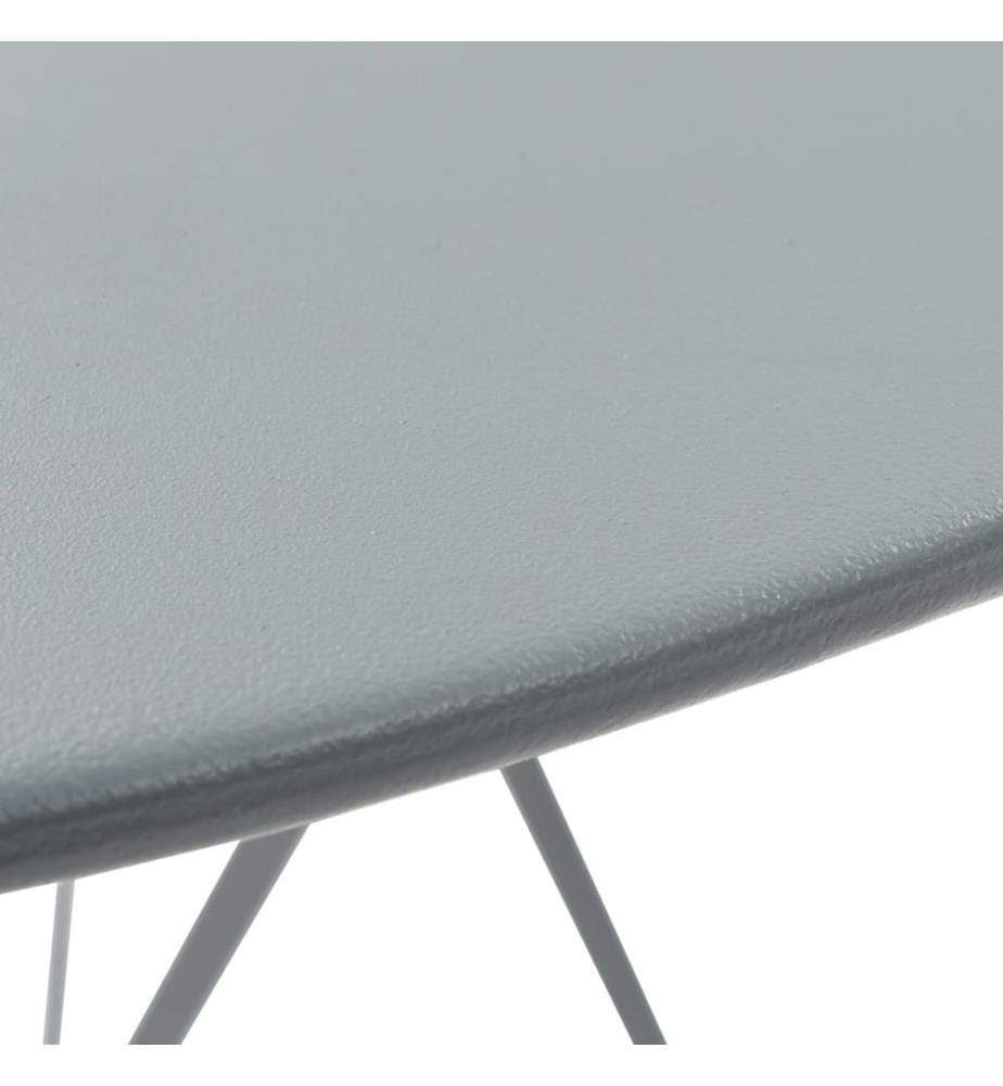 3-tlg. Bistro-Set Stahl Grau