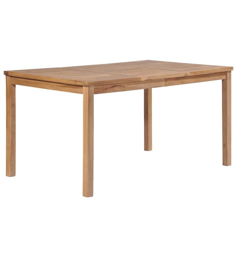 Gartentisch 150x90x77 cm Massivholz Teak