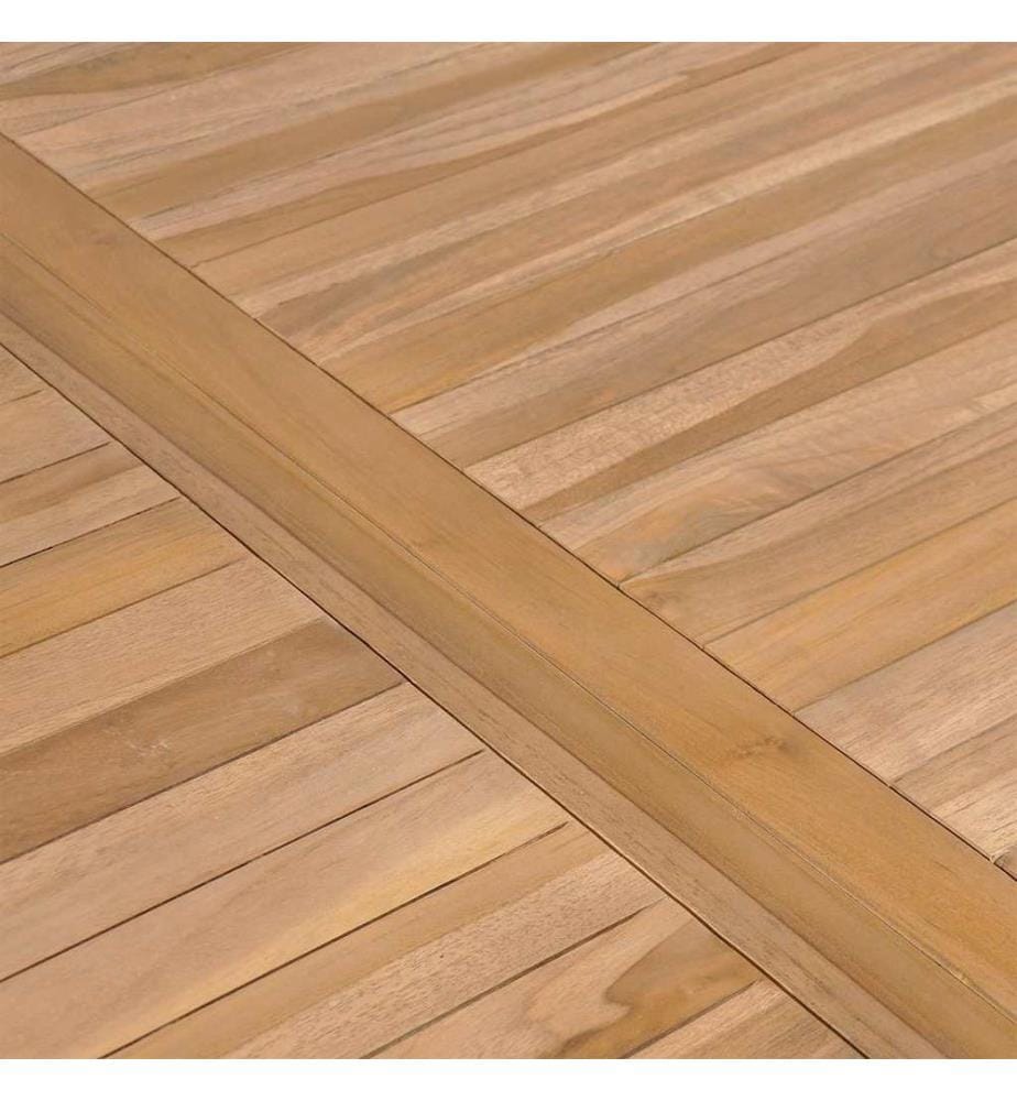 Gartentisch 150x90x77 cm Massivholz Teak