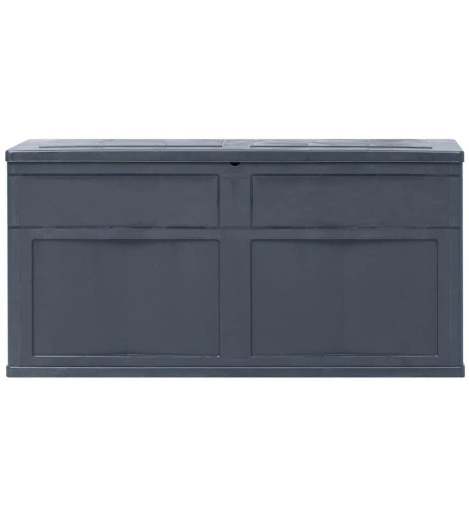 Garten-Aufbewahrungsbox 320 L Schwarz